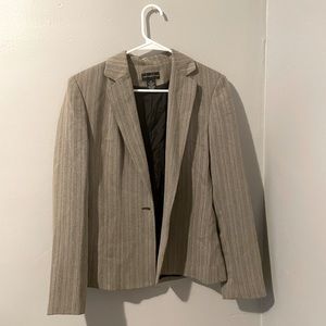 Tan one button blazer